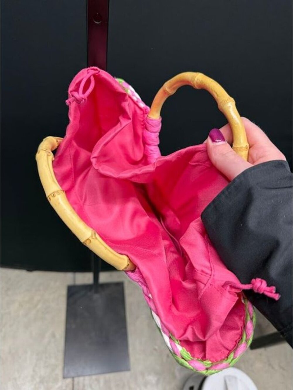 Watermelon Straw Beach Bag Purse - Picture 4 of 4